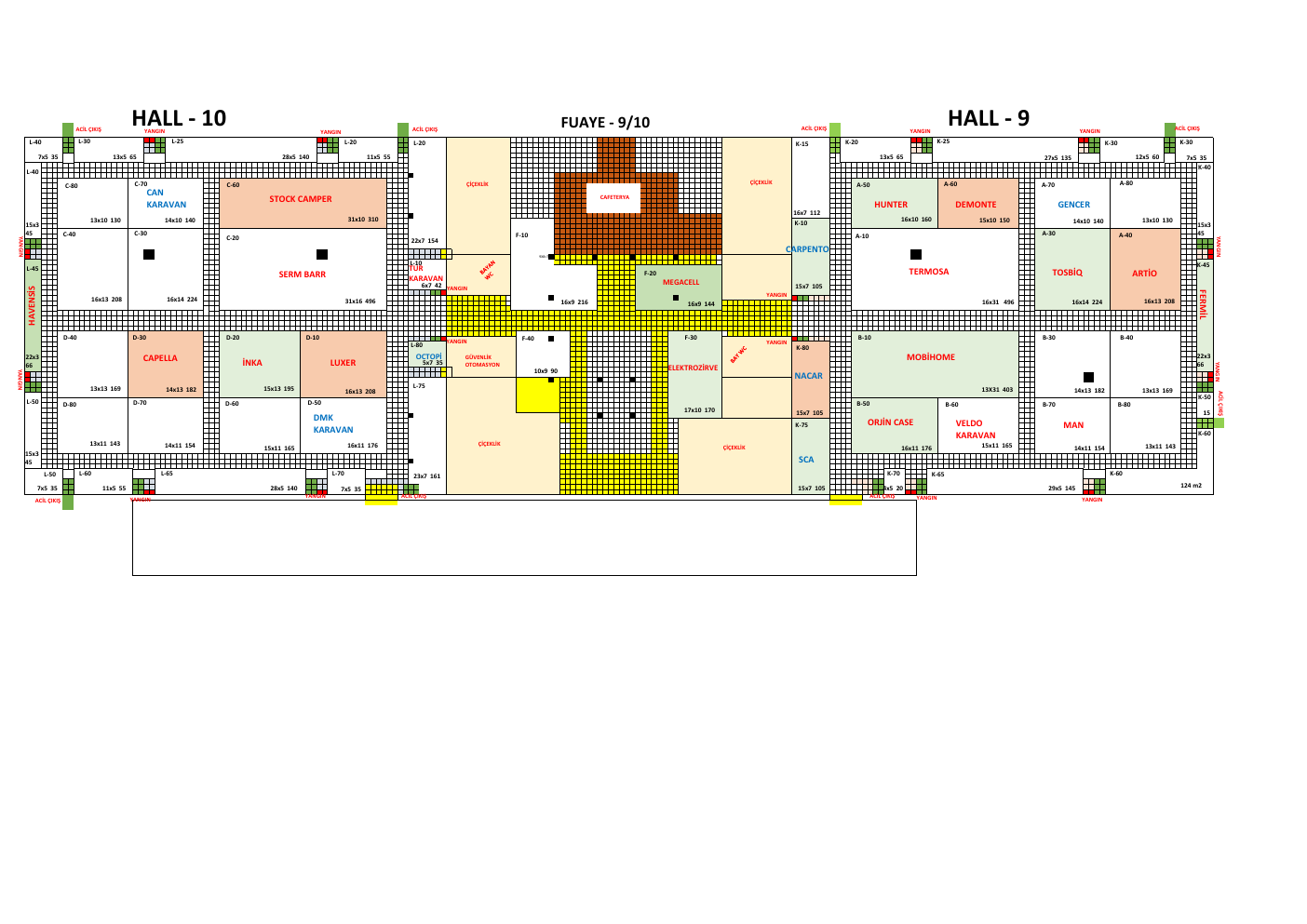 Istanbul Caravan Fair 2026 IFM-Hallenplan